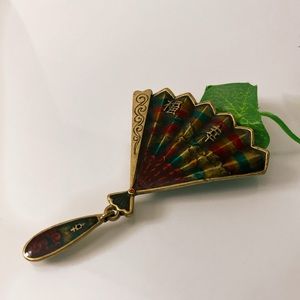 Vintage Chico’s Asian Fan Style Brooch/Pin
